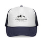 Stylish Trucker Caps with Mountain Logo, Outdoor Gear, Camping Hats, Coffee Lovers Gift, Casual Fashion Accessories