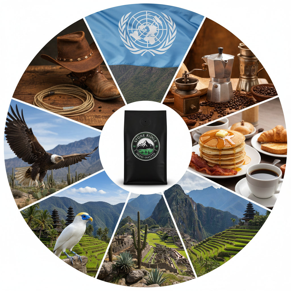 Best Sellers Sample Pack: 6Bean, Cowboy, Breakfast, Peru, Mexico, Bali